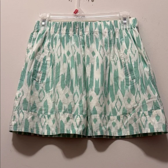 J. Crew Mint and White Ikat Skirt - Picture 3 of 8